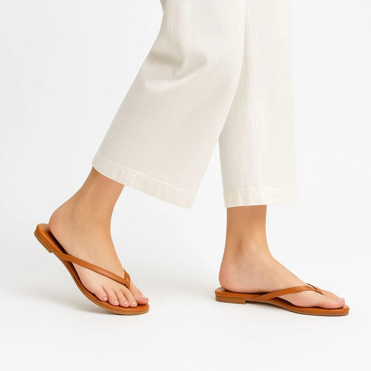 Women’s V-Shape Flat Slippers – Golden, Silver, Black & Brown Casual Fashion shoes
