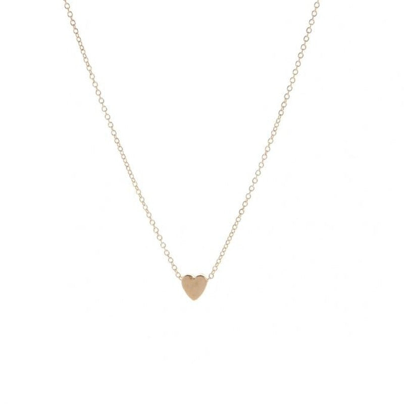 Heart Shape Clavicle Necklace for Girls Summer New Fashion Simple Temperament Alloy Women Accessories
