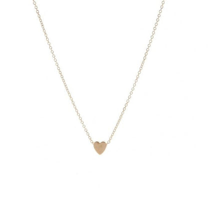 Heart Shape Clavicle Necklace for Girls Summer New Fashion Simple Temperament Alloy Women Accessories