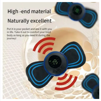 Neck Rechargeable Massager Electric Neck Massage EMS Cervical Vertebra Massage Patch for Muscle Pain Relief Electric EMS Body Massager Mat/Pad - Neck & Back Therapy/Reflexology Pain Foot Massager - Electric Muscle Sti mulation Improve Blood Circulation